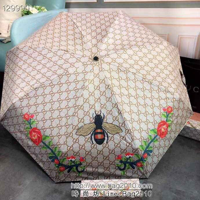 GUCCI古馳 新款 超輕五折迷你口袋傘 阻擋紫外線 超強防風 防雨防紫外線隔熱傘  sll1007